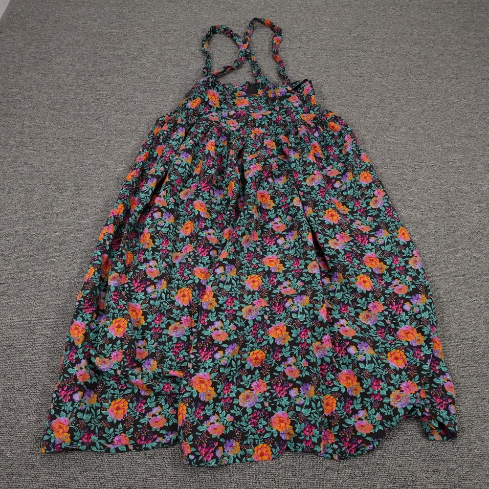 Vintage Ann Taylor Dress Womens 6 Floral Sundress Handkerchief Hem Made USA